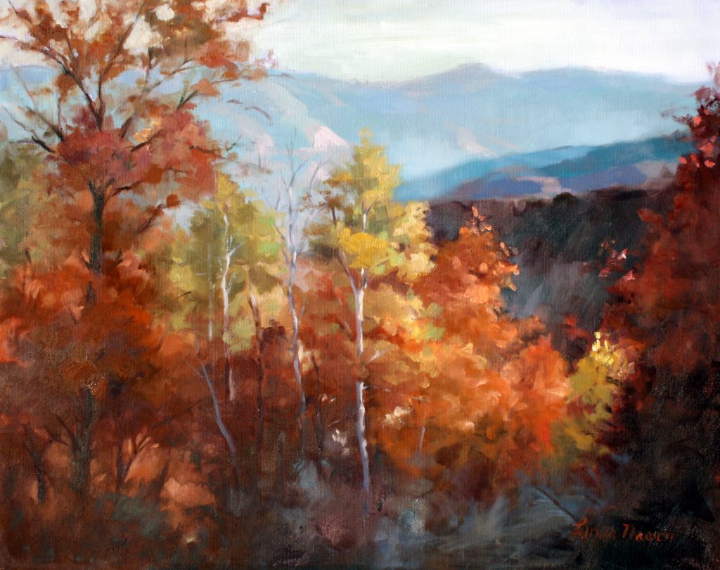 Color of Fall Oil on Canvas by Linda Nearon Artist