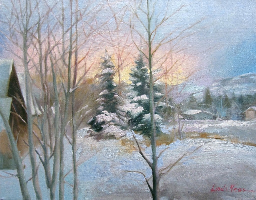 Midway Utah Landscape Oil on Canvas by Linda Nearon Artist