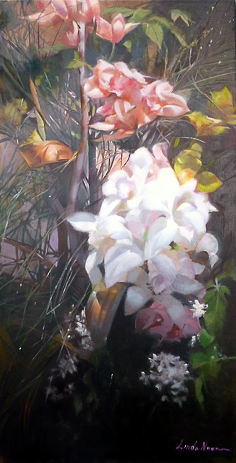 Orchids Florals by Linda Nearon Artist