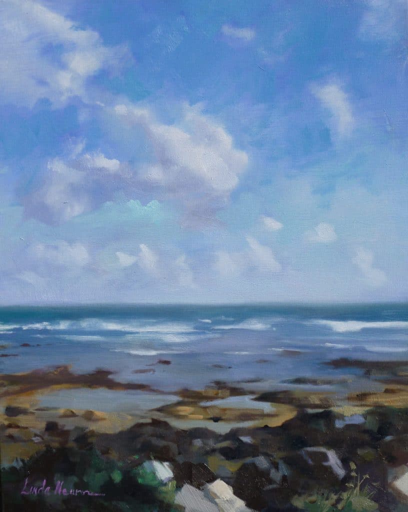 The Seascape Oil on Canvas by Linda Nearon Artist